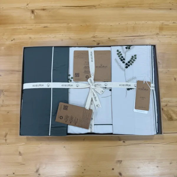 سرویس ملحفه Derin دونفره برند ecocotton