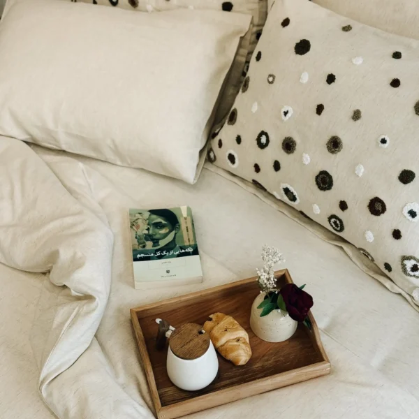 سرویس ملحفه Lal دونفره کینگ سایز برند ecocotton