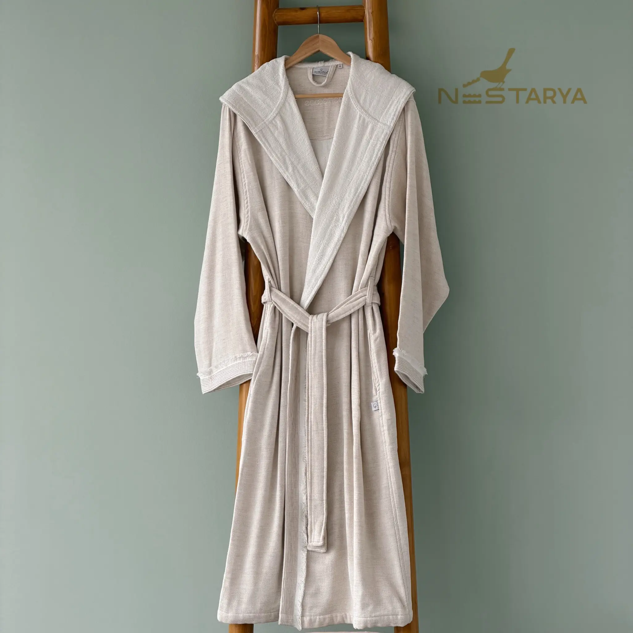 F924BAA0-8C41-44FB-87D5-B1803823D857 حوله تن پوش مردانه برند ecocotton مدل Hasna - Image 1