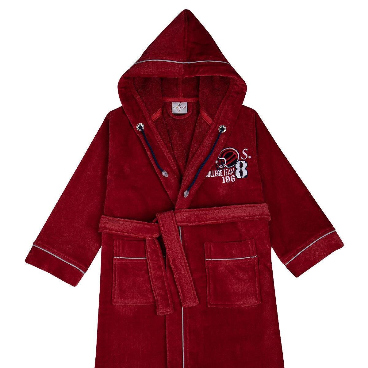 ecocottonsports-erkek-cocuk-bornoz-100-6ed-45 حوله تن پوش کودک برند ecocotton مدل Sport Time - Image 1