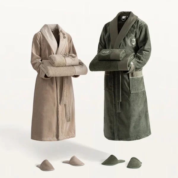 ست حوله ۱۰ تکه دونفره برند ecocotton مدل masal