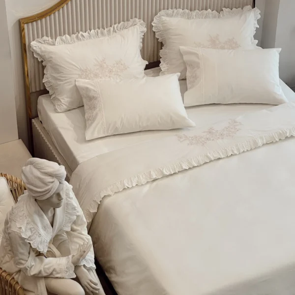 سرویس ملحفه Elsa دونفره کینگ سایز برند ecocotton
