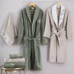 خرید سرویس حوله 10 تکه دونفره اکوکتان مدل درین