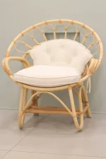 صندلی از چوب راتان مدل Stoel - Image 2