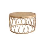 میز وسط از چوب راتان مدل Stoel