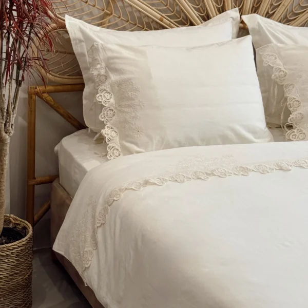 سرویس ملحفه Amanda دونفره کینگ سایز برند ecocotton - Image 2