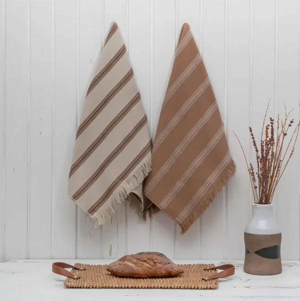 حوله آشپزخانه 2تکه Neva برند ecocotton سایز 70*50