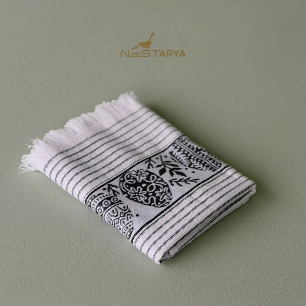 دستمال آشپزخانه لاین طوسی