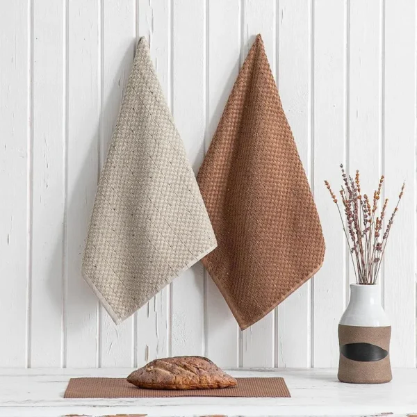 حوله آشپزخانه 2تکه Parla برند ecocotton سایز 70*50
