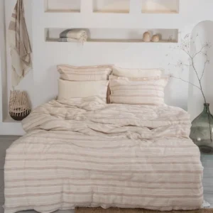 سرویس ملحفه Ikra دونفره کینگ سایز برند ecocotton