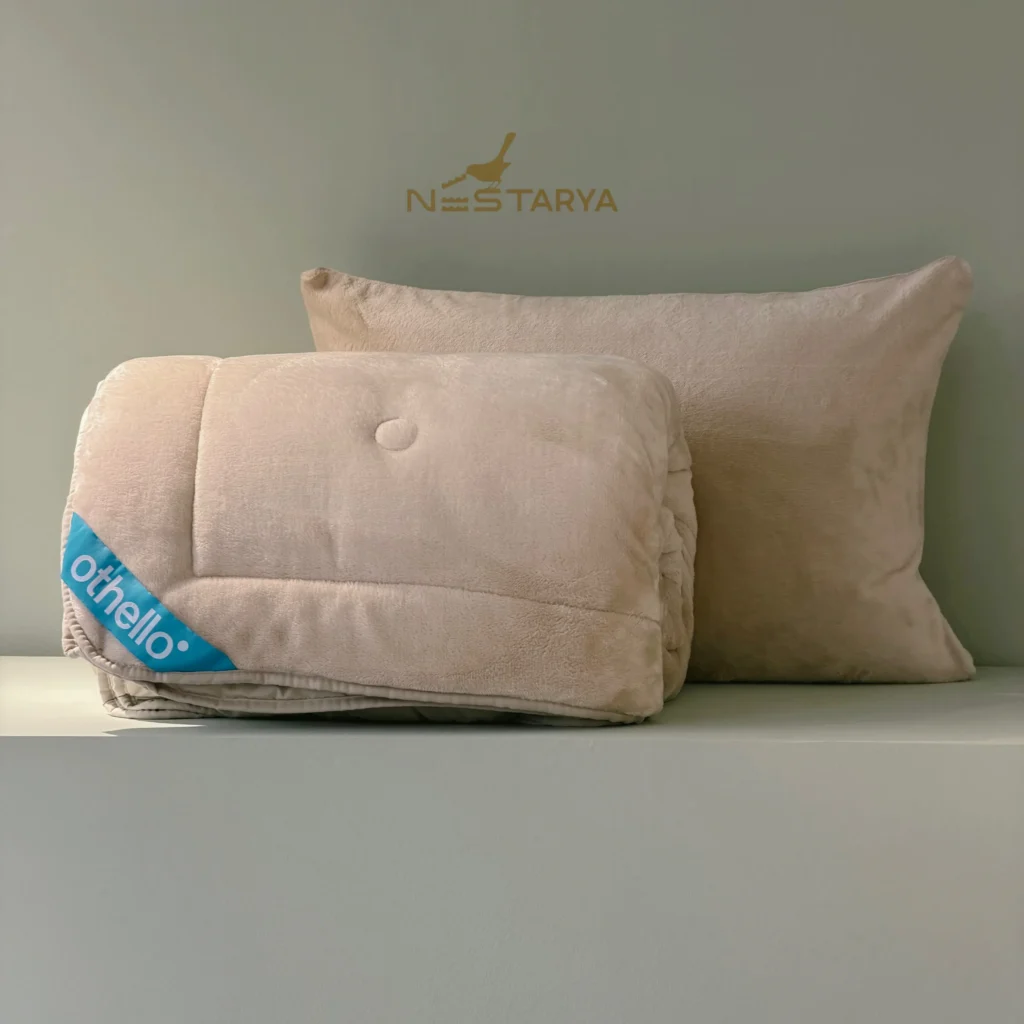 ست لحاف دورمیو تریو دونفره بژ