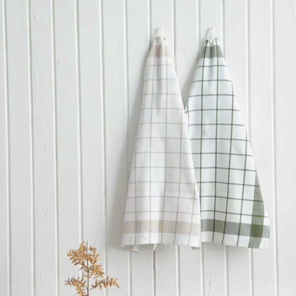 حوله آشپزخانه 2تکه Esila برند ecocotton سایز 65*45