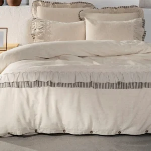 سرویس ملحفه Dalya دونفره کینگ سایز برند ecocotton