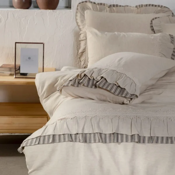 سرویس ملحفه Dalya دونفره کینگ سایز برند ecocotton