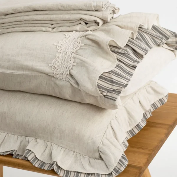 سرویس ملحفه Dalya دونفره کینگ سایز برند ecocotton