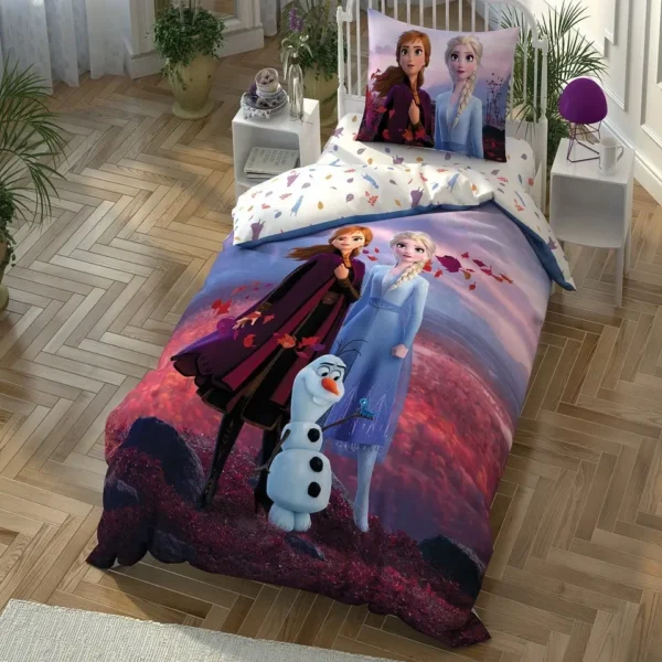 سرویس ملحفه دیزنی یکنفره Frozen 2 Autumn برند Tac