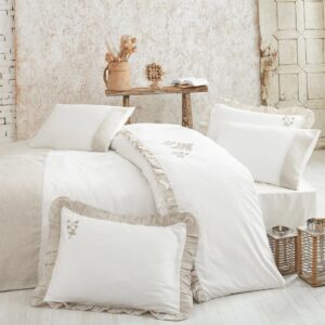 سرویس ملحفه Ayliz دونفره کینگ سایز برند ecocotton