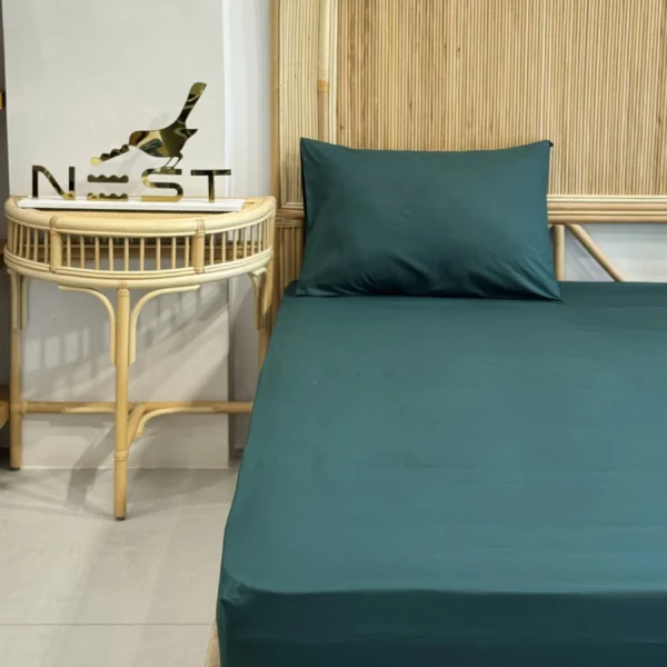 نیم ست ملحفه کشدار 90 با روبالشی برند Nest
