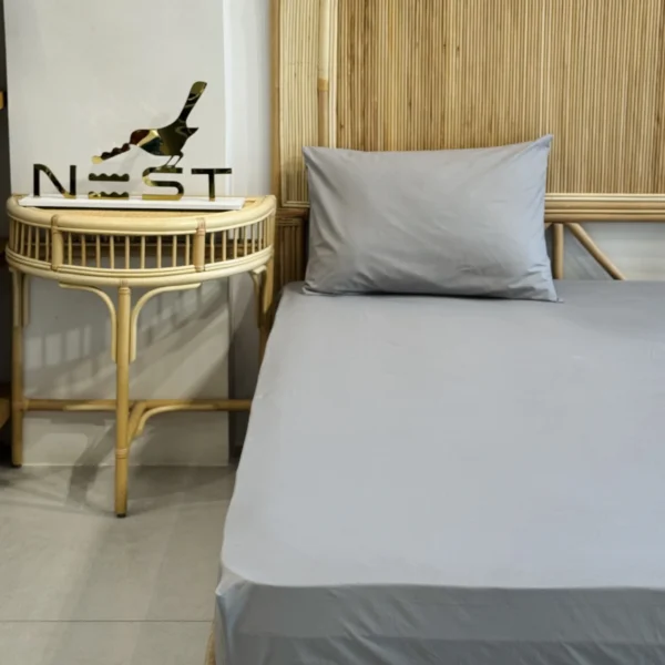 نیم ست ملحفه کشدار 90 با روبالشی برند Nest