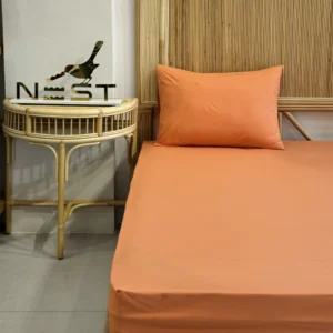 نیم ست ملحفه کشدار 120 با روبالشی برند Nest