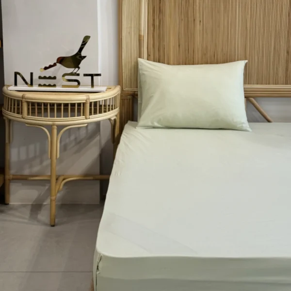 نیم ست ملحفه کشدار 90 با روبالشی برند Nest
