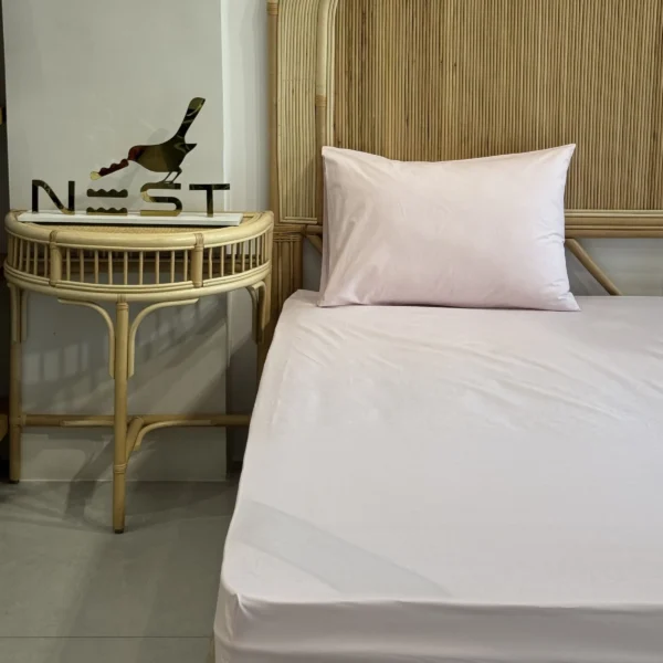 نیم ست ملحفه کشدار 90 با روبالشی برند Nest