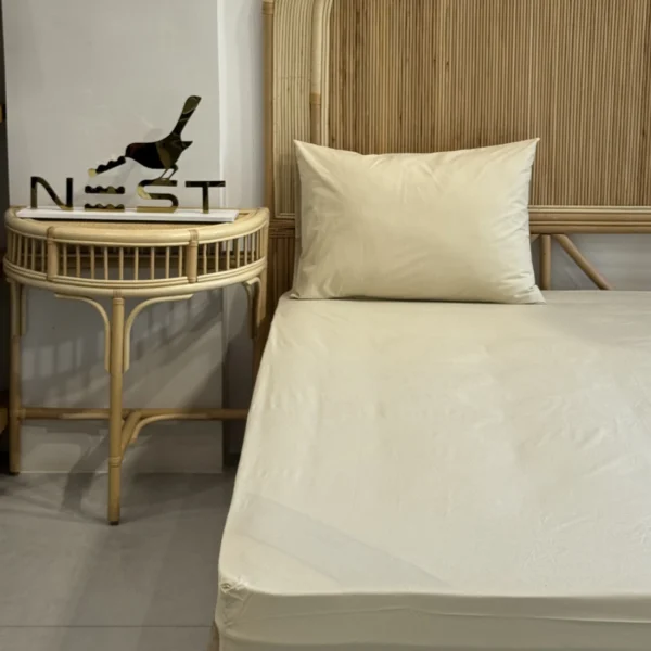 نیم ست ملحفه کشدار 90 با روبالشی برند Nest