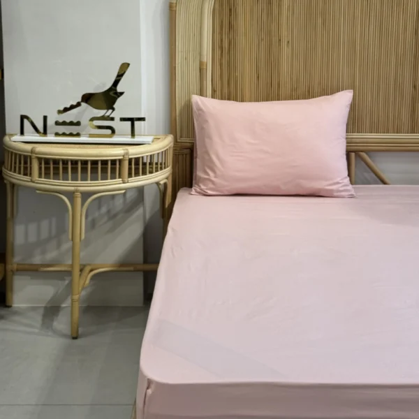 نیم ست ملحفه کشدار 90 با روبالشی برند Nest