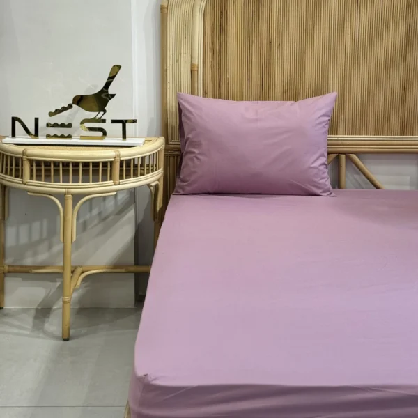 نیم ست ملحفه کشدار 90 با روبالشی برند Nest
