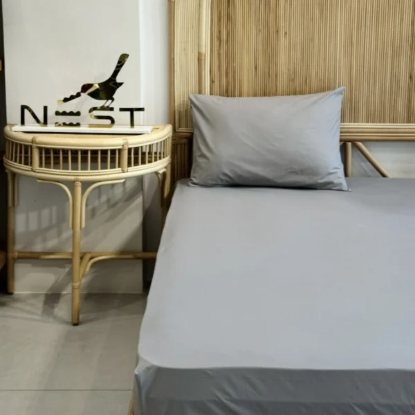 نیم ست ملحفه کشدار 90 با روبالشی برند Nest