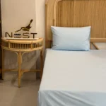 نیم ست ملحفه نست آبی روشن