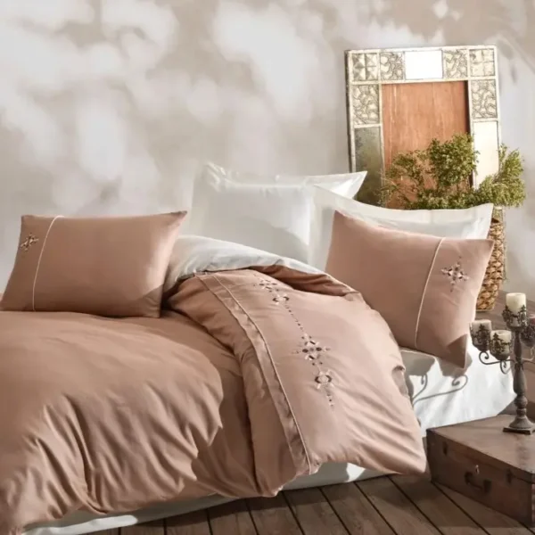 سرویس ملحفه Mina دونفره برند Saheser - Image 1