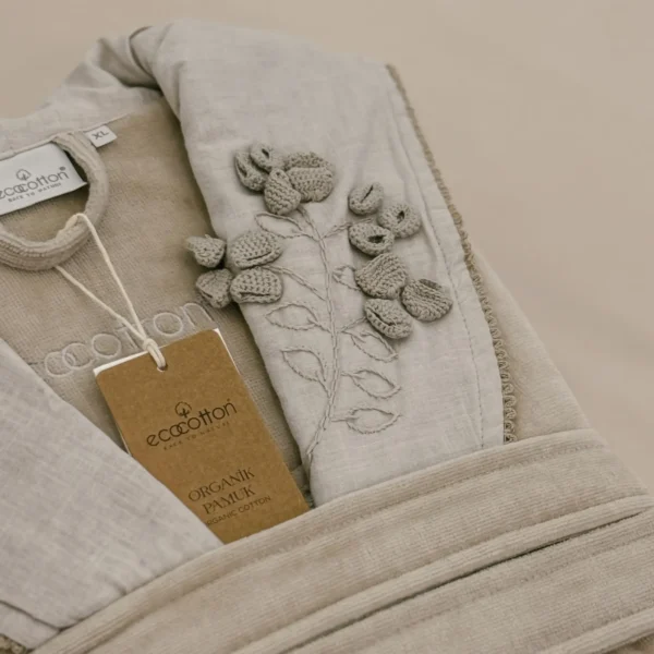 ست حوله تن پوش 4 تکه زنانه برند ecocotton مدل Masal