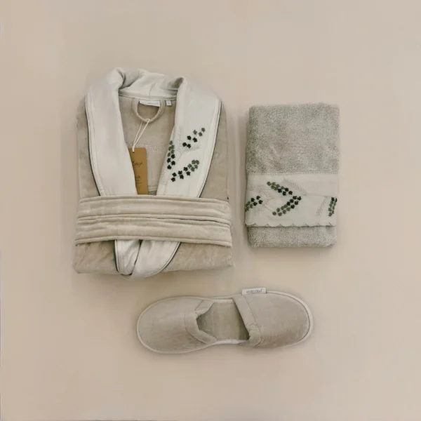 ست حوله تن پوش 4 تکه زنانه برند ecocotton مدل Derin