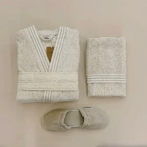 ست حوله تن پوش 4 تکه مردانه برند ecocotton مدل Raisa