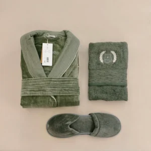 ست حوله تن پوش 4 تکه مردانه برند ecocotton مدل Derin