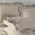 ست روتختی نچرال دالیا از برند اکوکاتن رنگ طوسی تیره