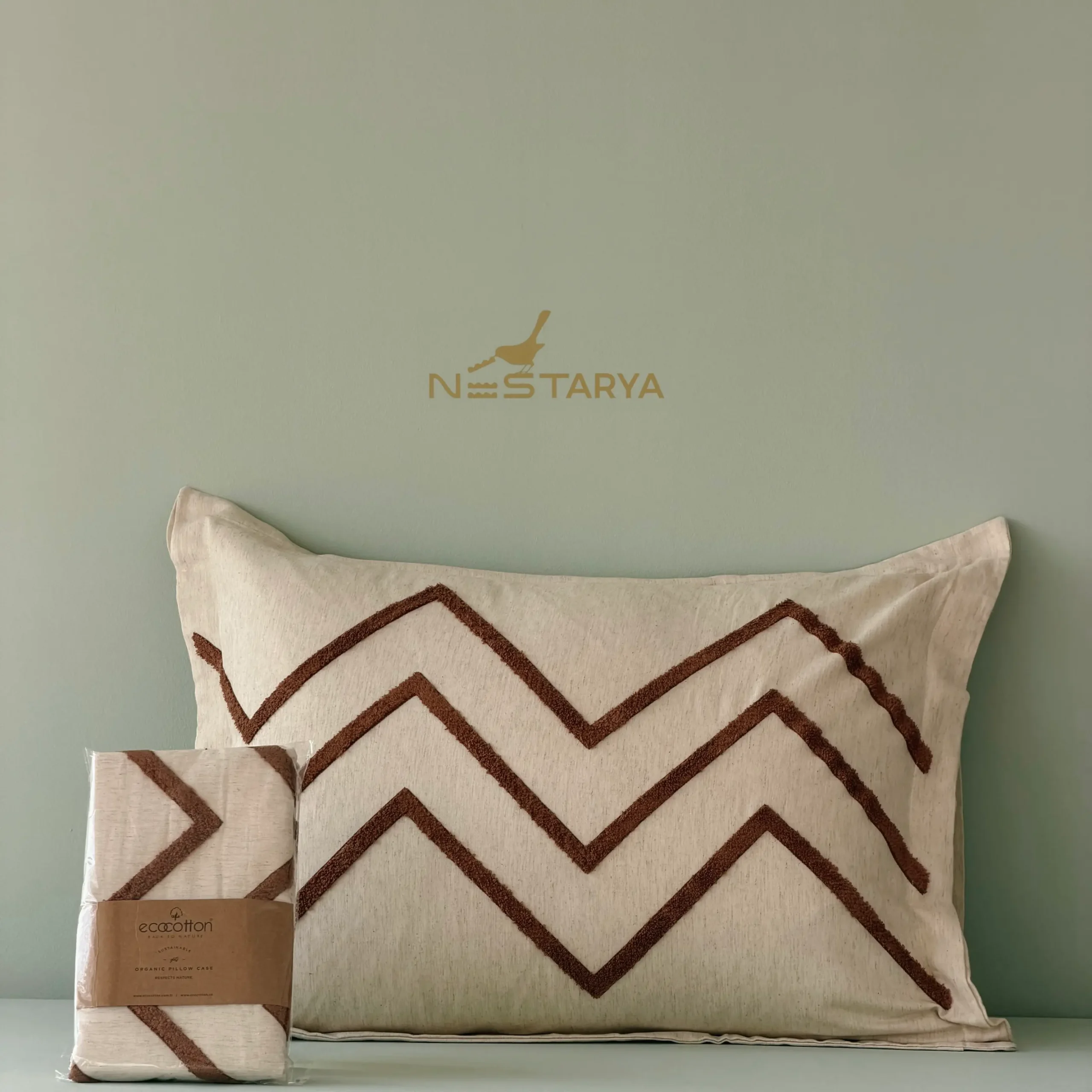 LKIK1023 روبالشی تالیا آجری برند اکوکاتن