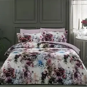 سرویس ملحفه ساتن دیجیتال تاچ مدل کارولین