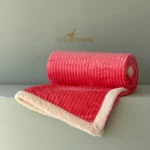 پتو تدی تکنفره صورتی