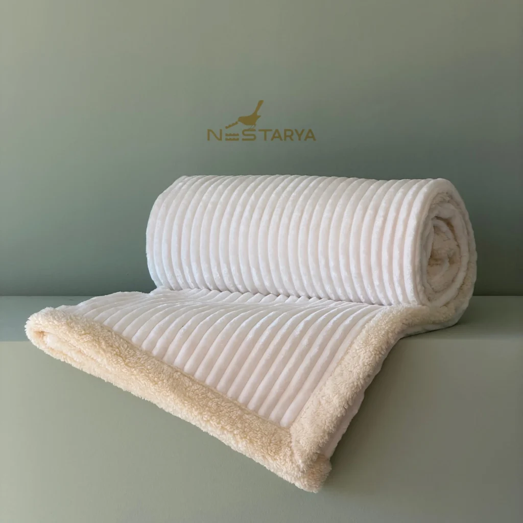 پتو تدی تکنفره سفید