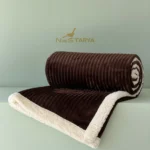 پتو تدی تکنفره قهوه ای