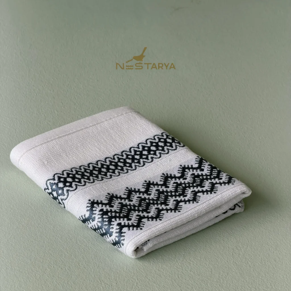 دستمال آشپزخانه افسته سورمه ای برند شاهسر