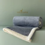 پتو تدی تکنفره آبی روشن