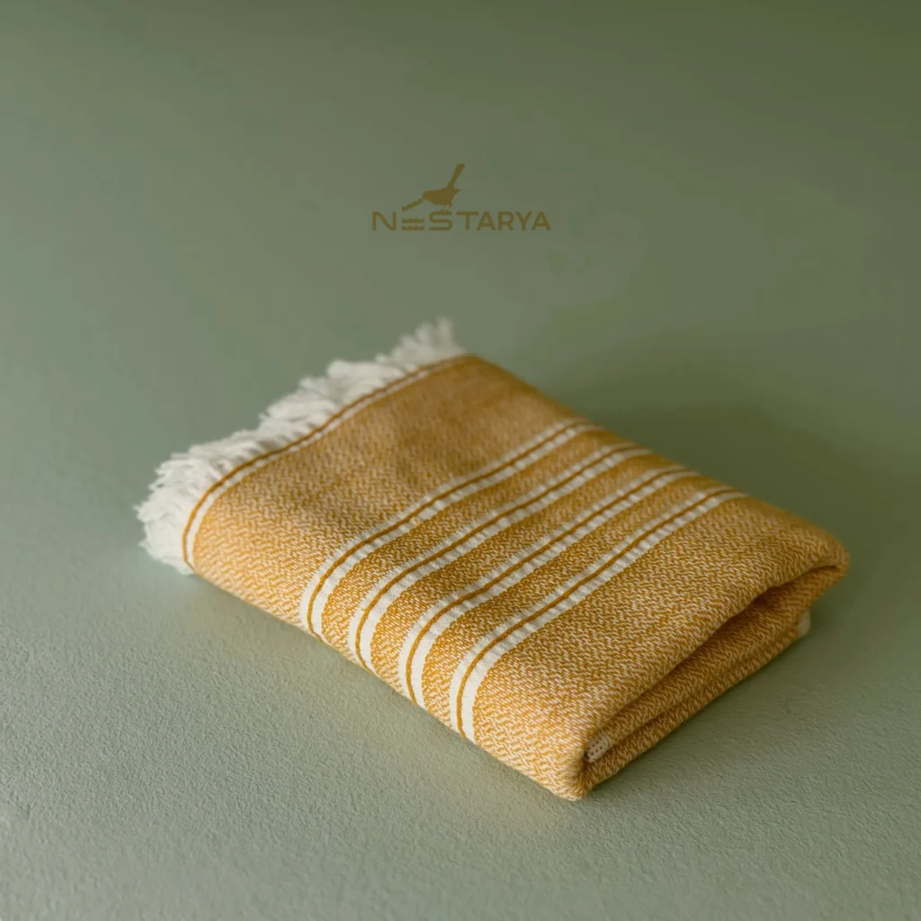 دستمال آشپزخانه الیس زرد برند اکوکتان