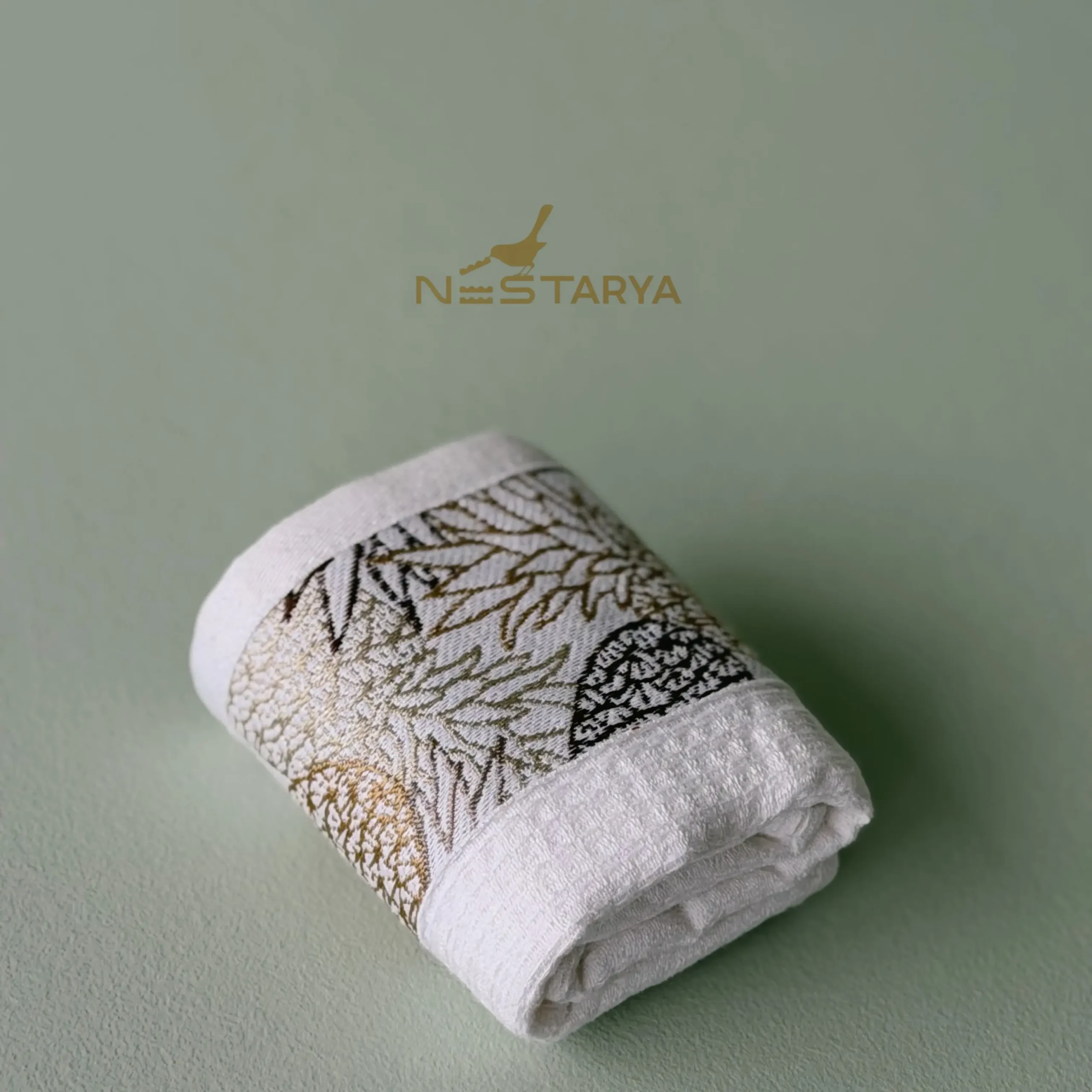 SGAX0591 دستمال آشپزخانه پاین اپل سفید برند شاهسر